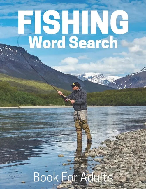 Fishing Word Search Book For Adults: Large Print Fishing gift Puzzle Book With Solutions - Paperback