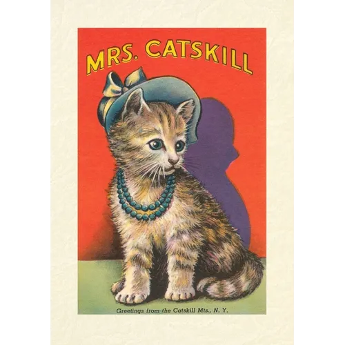 Vintage Lined Notebook Mrs. Catskill, Greetings from Catskill Mts., NY - Paperback