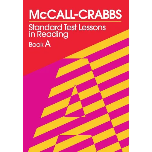 McCall-Crabbs Standard Test Lessons in Reading, Book a - Paperback