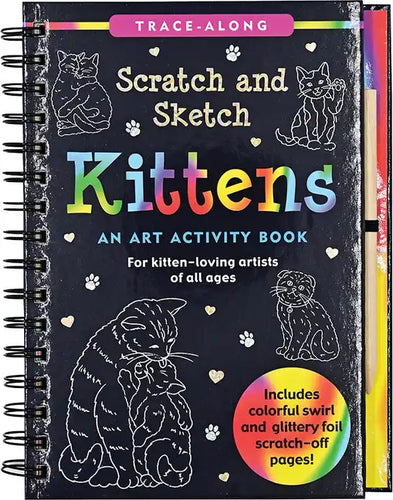 Scratch & Sketch Kittens (Trace Along): An Art Activity Book - Spiral