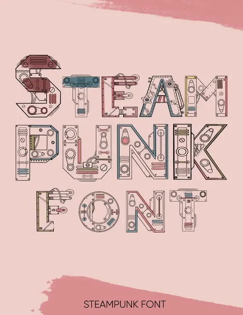 Steampunk Font - Paperback
