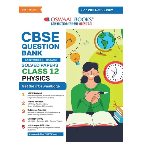 Oswaal CBSE Question Bank Class 12 Physics, Chapterwise and Topicwise Solved Papers For Board Exams 2025 - Paperback
