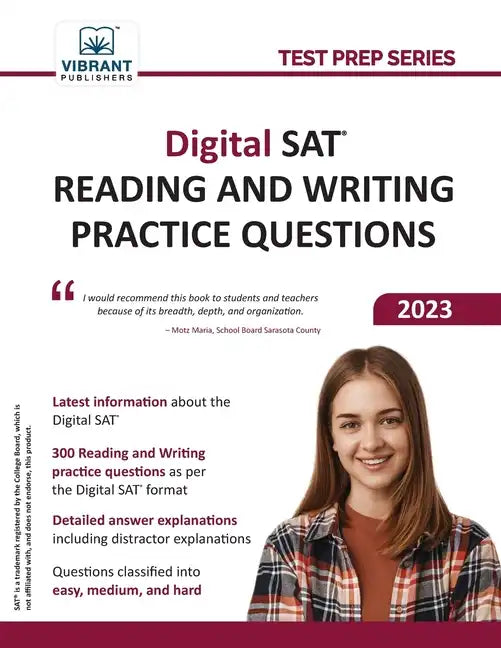 Digital SAT Reading and Writing Practice Questions - Paperback