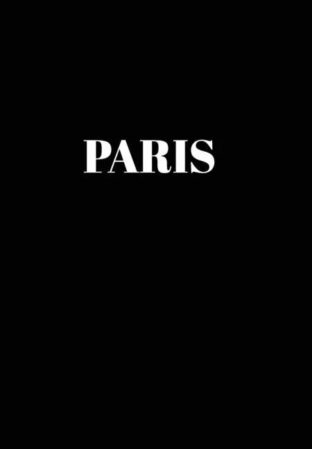 Paris: Hardcover Black Decorative Book for Decorating Shelves, Coffee Tables, Home Decor, Stylish World Fashion Cities Design - Hardcover