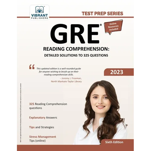 GRE Reading Comprehension: Detailed Solutions to 325 Questions - Paperback