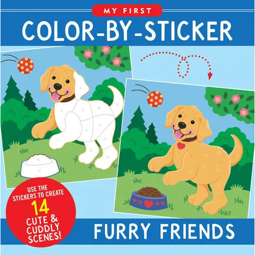 My First Color-By-Sticker - Furry Friends - Paperback