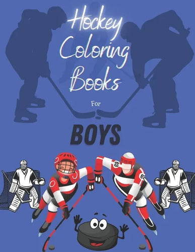 Hockey Coloring Books For Boys - Paperback