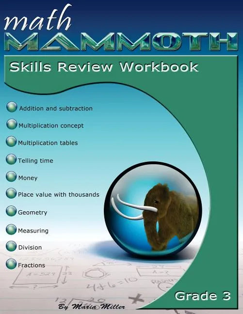 Math Mammoth Grade 3 Skills Review Workbook - Paperback