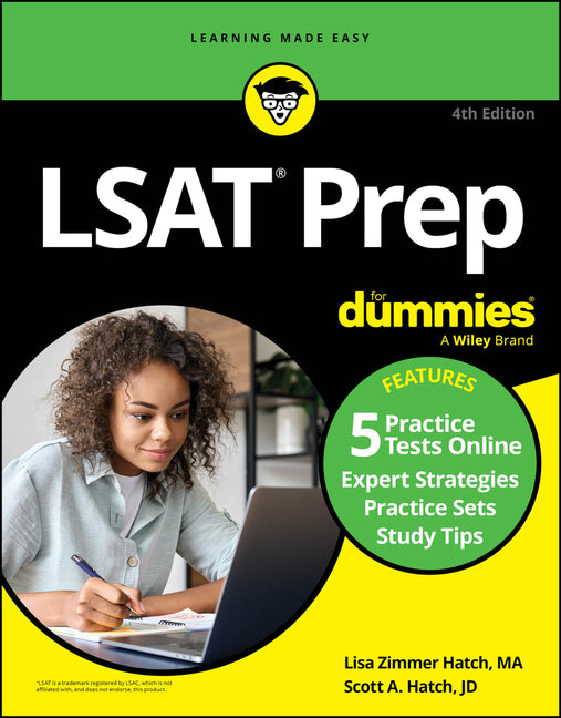 LSAT Prep for Dummies: Book + 5 Practice Tests Online - Paperback