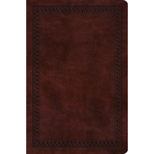 ESV Value Compact Bible (Trutone, Mahogany, Border Design) - Imitation Leather