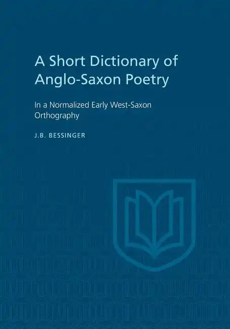 A Short Dictionary of Anglo-Saxon Poetry - Paperback