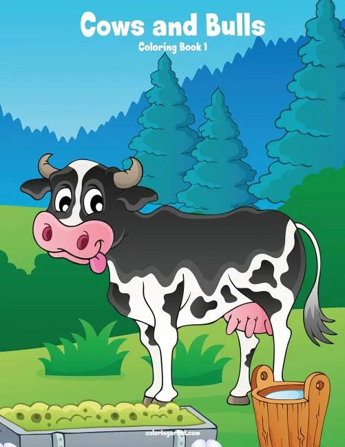 Cows and Bulls Coloring Book 1 - Paperback