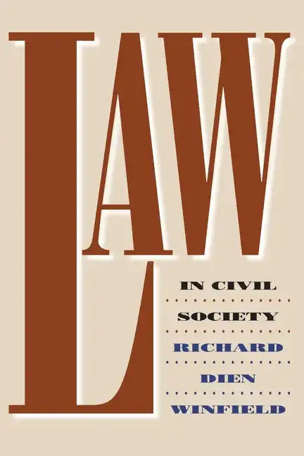 Law in Civil Society - Paperback