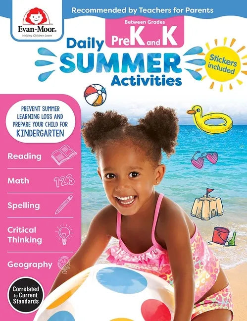 Daily Summer Activities: Between Prek and Kindergarten, Prek - K Workbook - Paperback