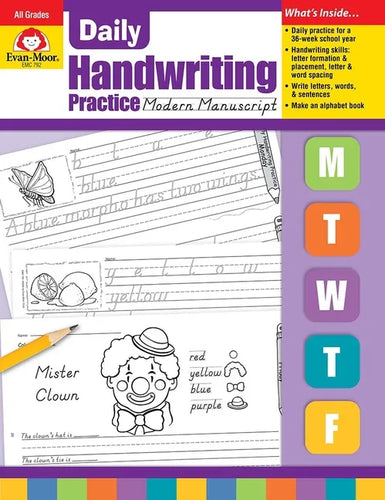 Daily Handwriting Practice: Modern Manuscript, Kindergarten - Grade 6 Teacher Edition - Paperback
