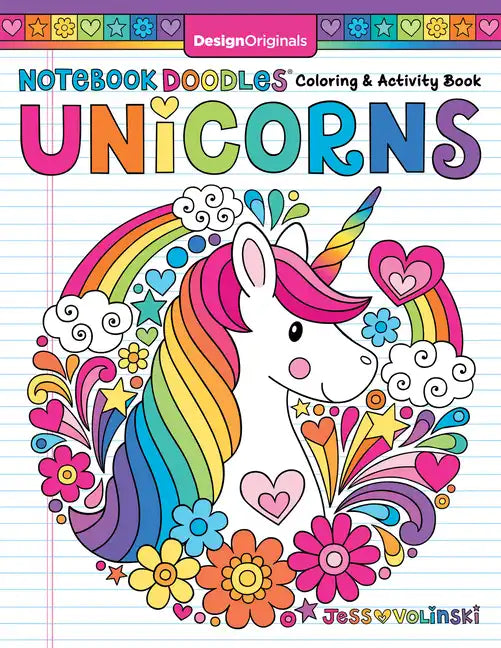 Notebook Doodles Unicorns: Coloring and Activity Book - Paperback