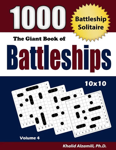 The Giant Book of Battleships: 1000 Battleship Solitaire Puzzles (10x10) - Paperback