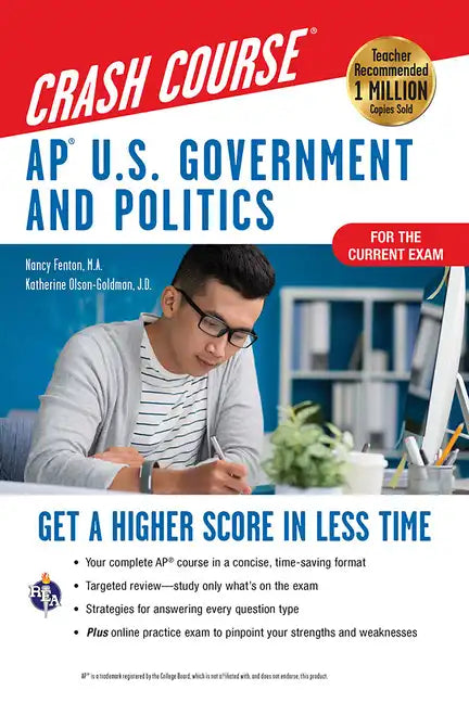 Ap(r) U.S. Government & Politics Crash Course, Book + Online: Get a Higher Score in Less Time - Paperback