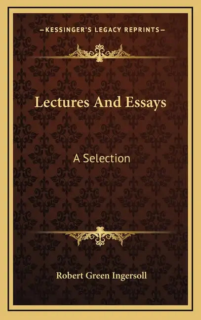 Lectures and Essays: A Selection - Hardcover