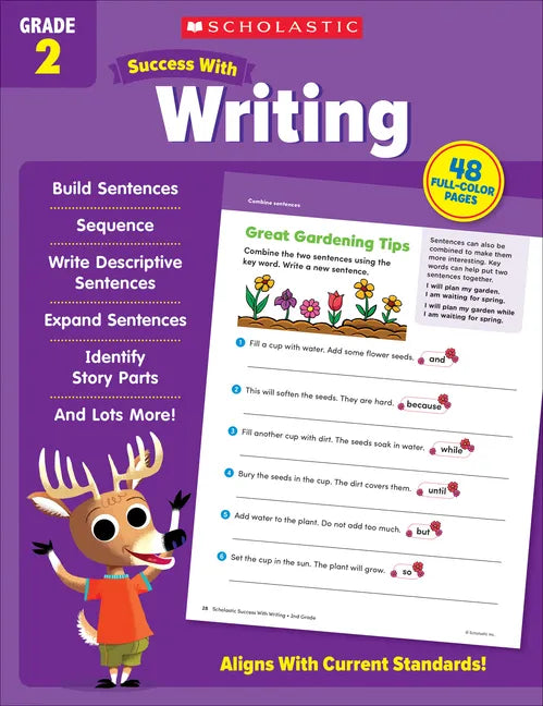 Scholastic Success with Writing Grade 2 Workbook - Paperback