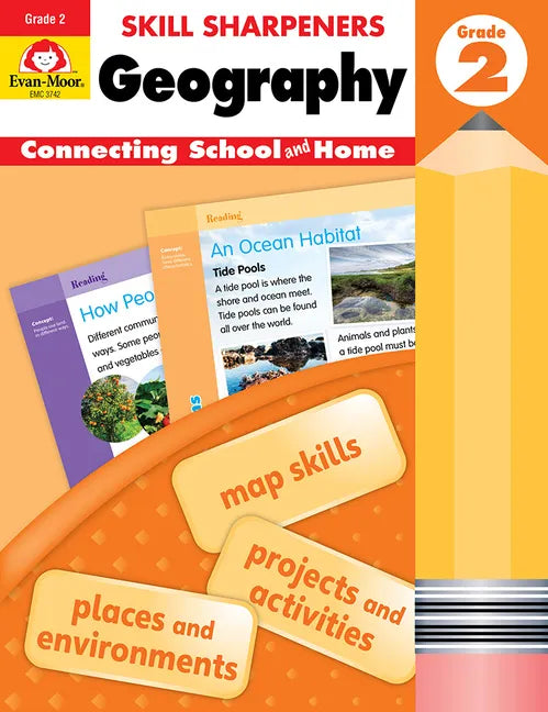 Skill Sharpeners: Geography, Grade 2 Workbook - Paperback