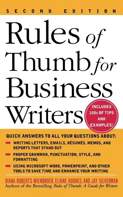 Rules of Thumb for Business Writers - Hardcover