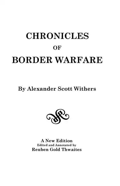 Chronicles of Border Warfare - Paperback