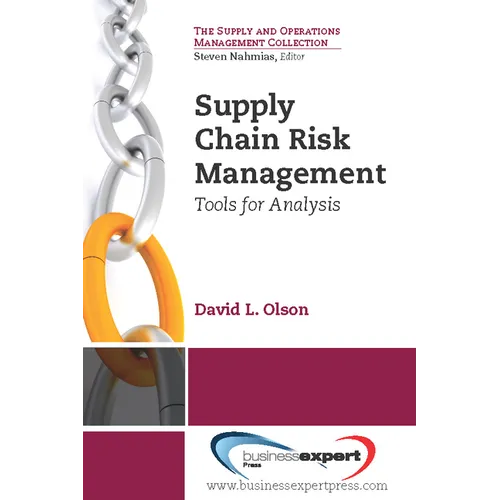 Supply Chain Risk Management: Tools for Analysis - Paperback