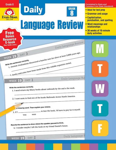 Daily Language Review, Grade 8 Teacher Edition - Paperback
