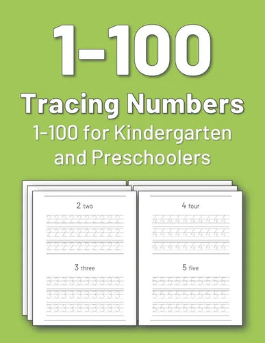 Tracing Numbers 1-100 for Kindergarten and Preschoolers: Numbers tracing book for preschoolers and kids, practice tracing numbers 1-100 - Paperback