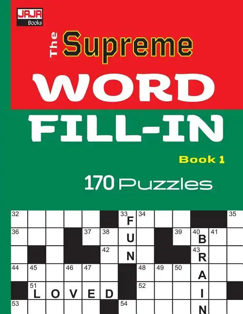 The SUPREME WORD FILL-IN Book - Paperback