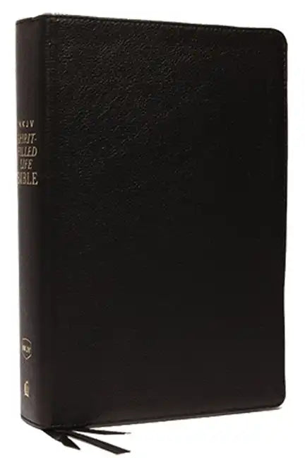 NKJV, Spirit-Filled Life Bible, Third Edition, Genuine Leather, Black Indexed, Red Letter Edition, Comfort Print: Kingdom Equipping Through the Power - Leather