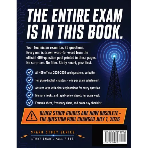 SPARK Ham Radio License Study Guide 2026-2030: Complete Question Pool with Answers to Pass the Technician Class Amateur Radio Exam - Paperback