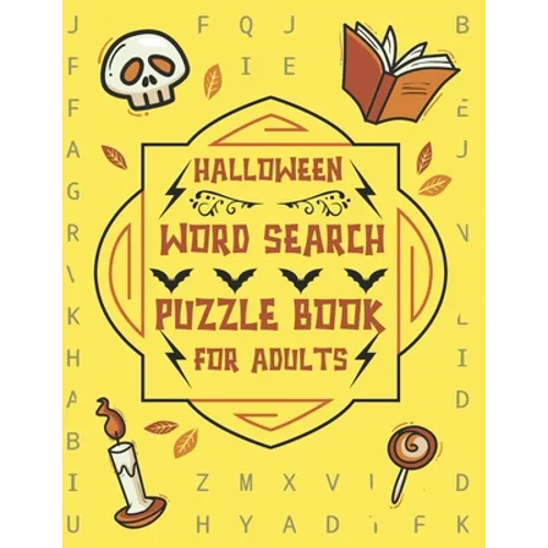 Halloween Word Search Puzzle Book For Adults: Large Print Word Search Activity Books - Paperback