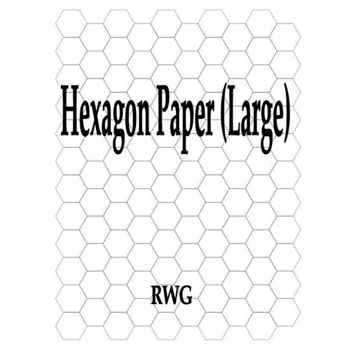 Hexagon Paper (Large): 50 Pages 8.5