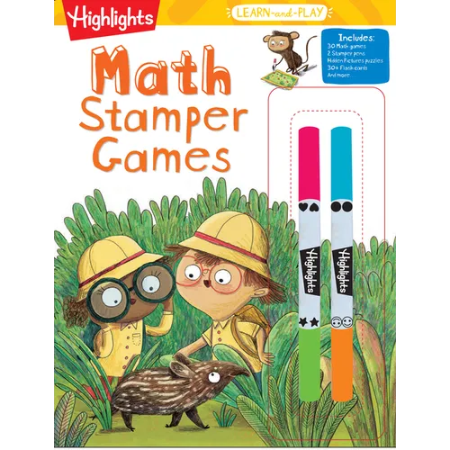 Highlights Learn-And-Play Math Stamper Games - Paperback