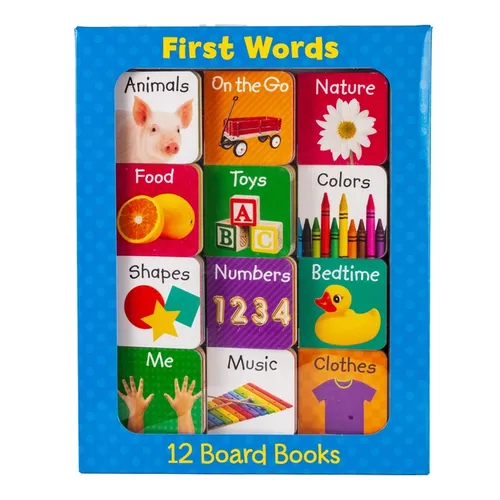 First Words - 12 Board Book Set - Board Book