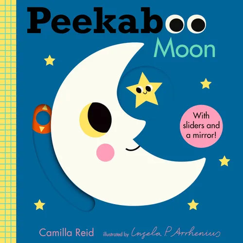 Peekaboo: Moon: (An Interactive Board Book for Babies & Toddlers with Mirror & Sliders to Push, Pull, or Turn. Cute Artwork Includes a Clock, Light, T - Board Book