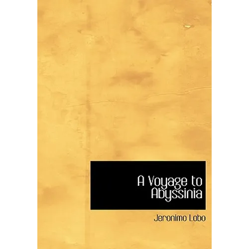 A Voyage to Abyssinia - Paperback