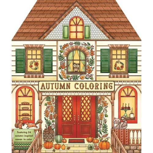 Autumn Coloring: Featuring 24 Sweater-Weather Scenes to Color - Paperback