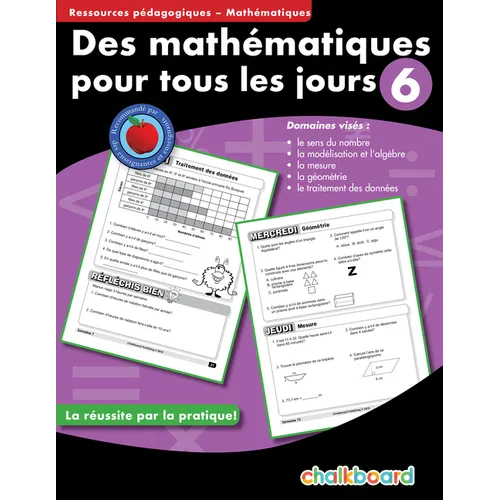 Des Mathematiques Pour Tous Les Jours 6 - Paperback