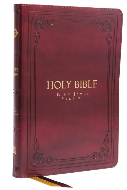 KJV Holy Bible: Large Print Thinline, Burgundy Leathersoft, Red Letter, Comfort Print: King James Version - Imitation Leather