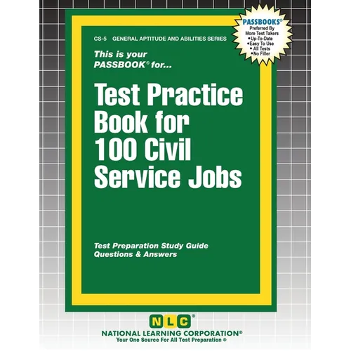 Test Practice Book for 100 Civil Service Jobs - Paperback