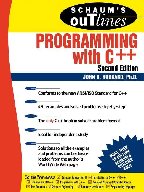 Schaum's Outline of Programming with C++ - Paperback