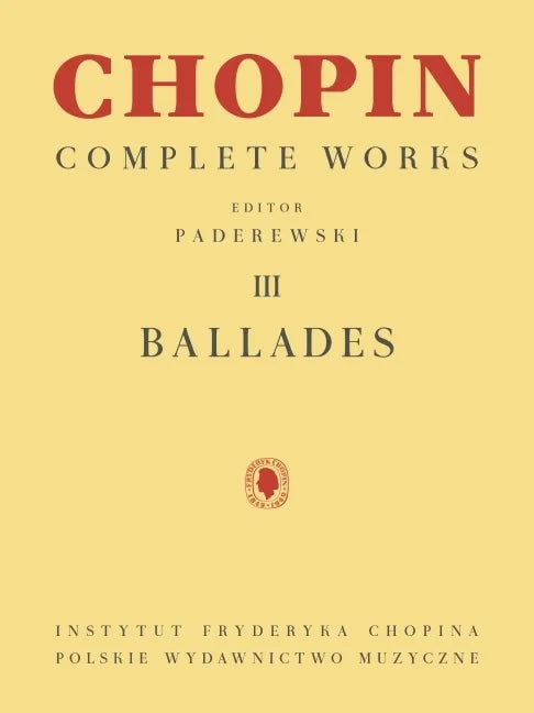 Ballades: Chopin Complete Works Vol. III - Paperback