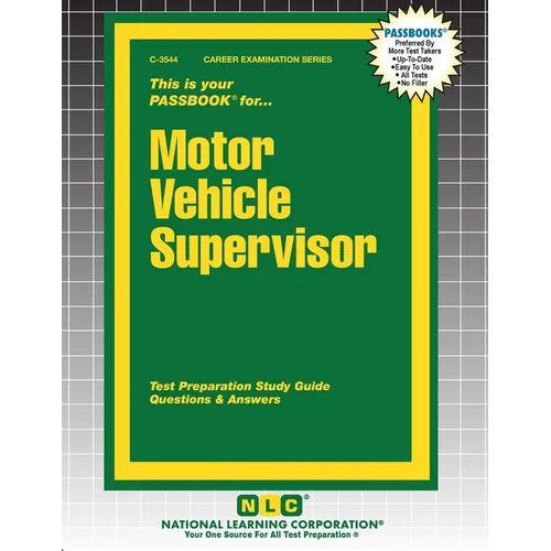 Motor Vehicle Supervisor - Paperback