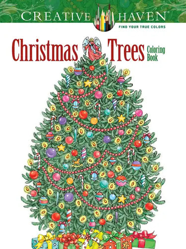 Creative Haven Christmas Trees Coloring Book - Paperback