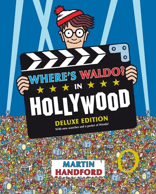 Where's Waldo? in Hollywood: Deluxe Edition with New Searches and Collectible Poster (a Hidden Object Activity Book with Search & Find Puzzles and Spo - Hardcover