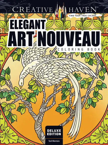 Elegant Art Nouveau Coloring Book - Paperback