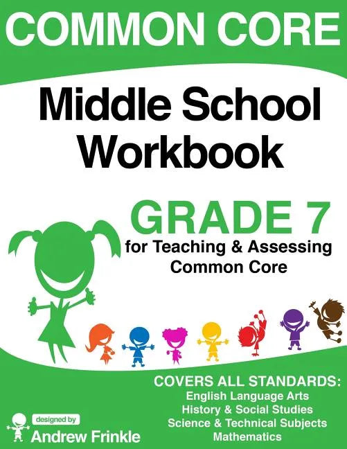 Common Core Middle School Workbook Grade 7 - Paperback